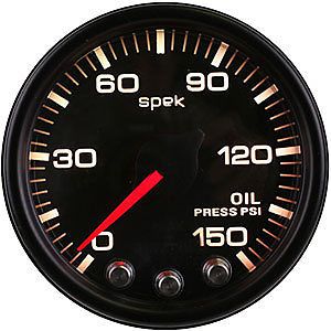Proparts 325328 2-1/16&#034; oil pressure gauge  0-150 psi black face plate