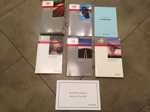 2015 toyota prius owners manual set