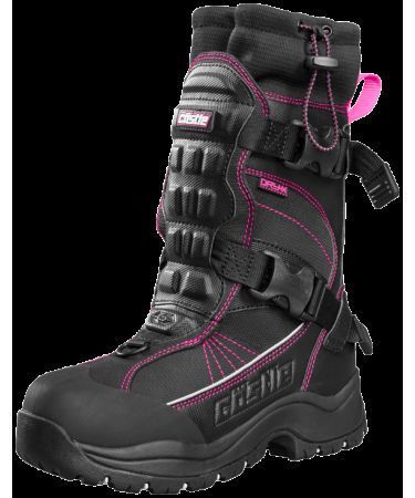 Castle ladies barrier 2 magenta waterproof insulated snowmobile riding boot