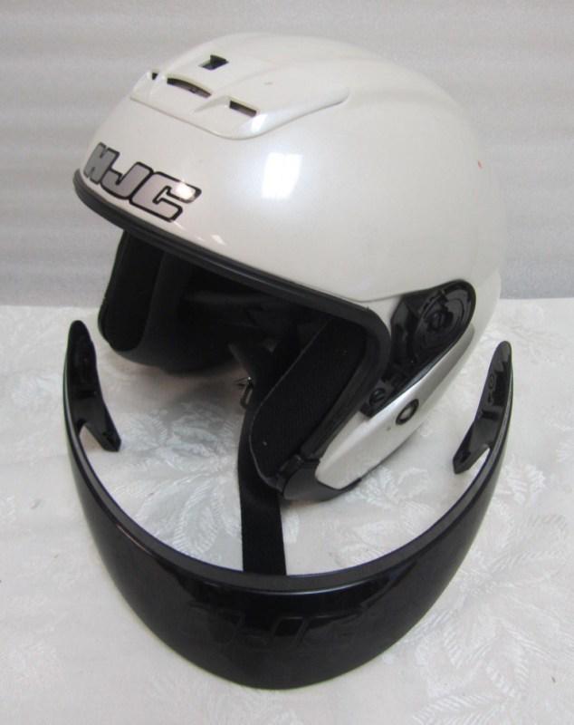 Hjc pearl white ac-3 mens size s motorcycle or extreme sports helmet