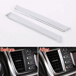 For 2015 highlander central console air vent outlet molding trim strip cover 2pc