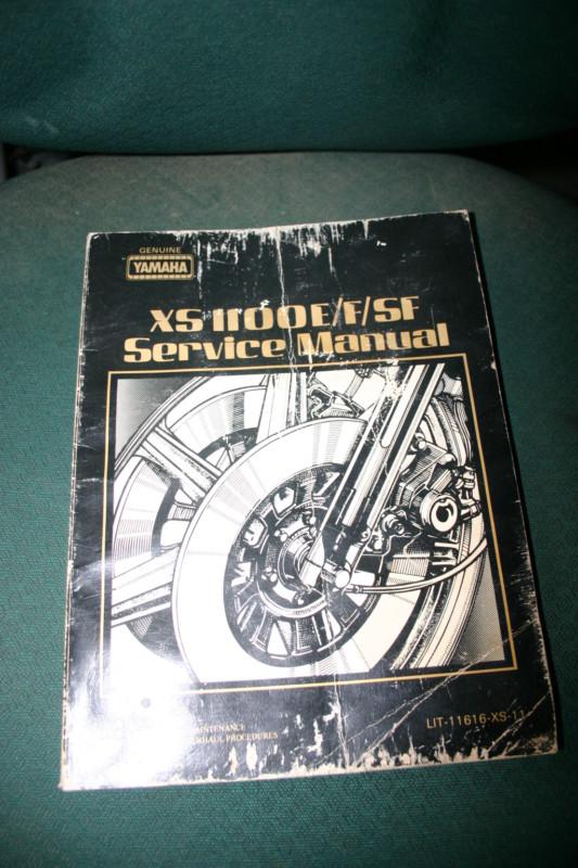 Genuineyamaha xs1100f nice service manual 1979 xs1100e xs1100sf nice inside 