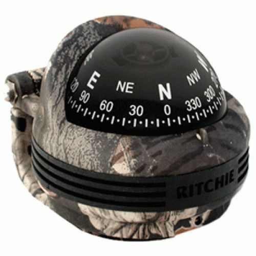 E.s. ritchie #tr-31b - break-up camo trek bracket mount compass - 2.25in dial