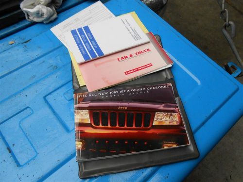 99 1999 jeep grand cherokee suv complete owners manual set