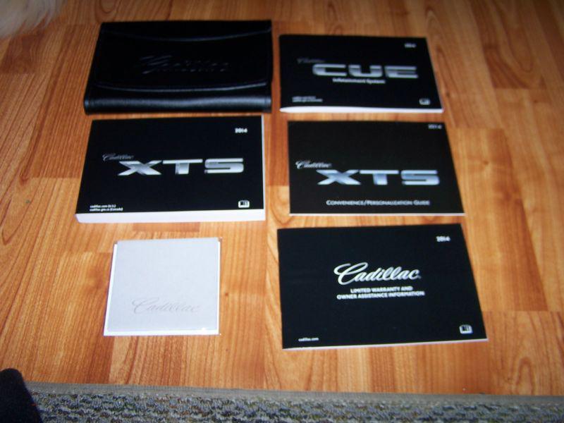 2014 cadillac xts with navigation owners manual set with case free shipping