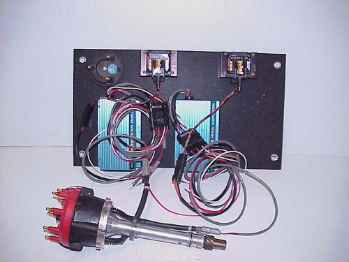 Msd pro billet chevy distributor &amp; 2 crane ignition boxes &amp; 2 coils system t1