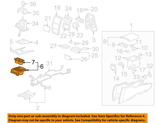 Cadillac gm oem 05-11 sts front console-cup holder 15930712