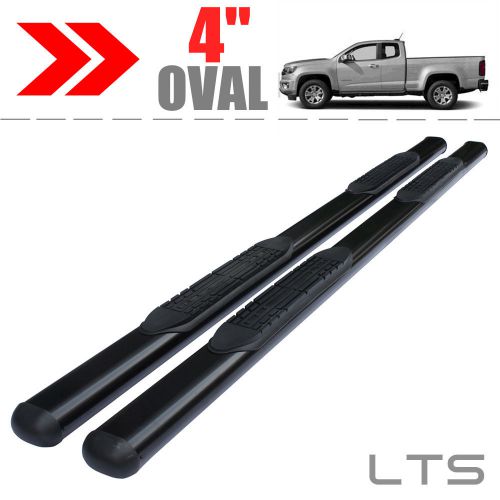 4&#034; oval black nerf bars side steps  for 2015-2016 gmc canyon  extended cab