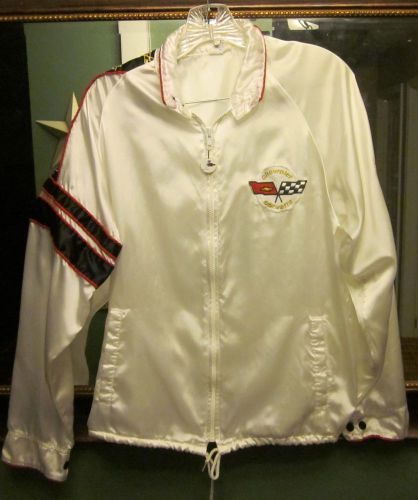 Vintage 1982 chevrolet corvette nylon windbreaker jacket-size small