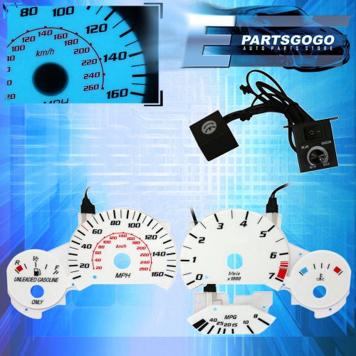 For 92-98 bmw e36 3-series speedometer overlay indiglo dash cluster upgrade