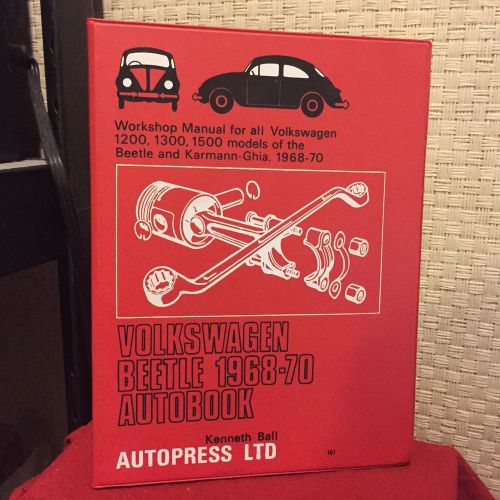 Volkswagen beetle 1968-70 autobook workshop manual for all volkswagen 1200, 1300