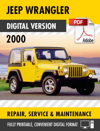 2000 jeep wrangler factory service repair manual oem / workshop manual