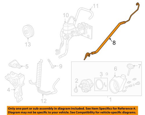 Gm oem-power steering pressure hose 15295841