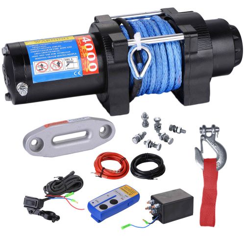 Biz 4000lbs capacity electric winch for atv/utv/small suv or buggy,4000d-1s