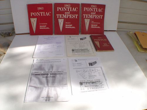 63 pontiac bonneville grand prix, etc. huge collection of original literature