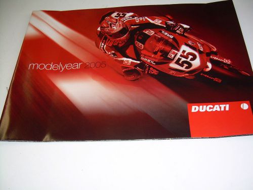 2005 ducati motorcycles brochure poster