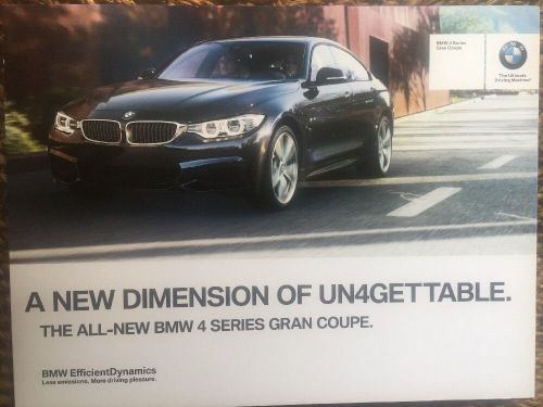 2015 bmw 4 series gran coupe  brochure a new dimension of un4gettable