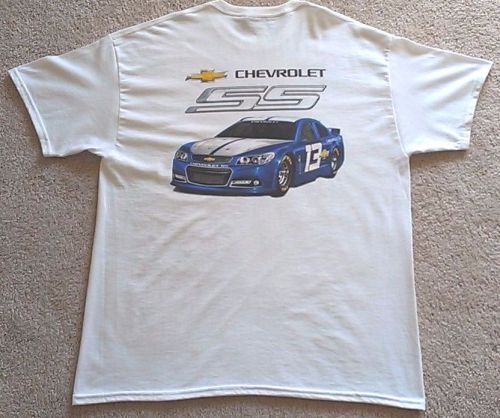New chevy chevrolet ss racing nascar crew racing shirt - xl 100% cotton