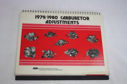 1979/80 ford carburetor adjustments swervice book manual free shipping
