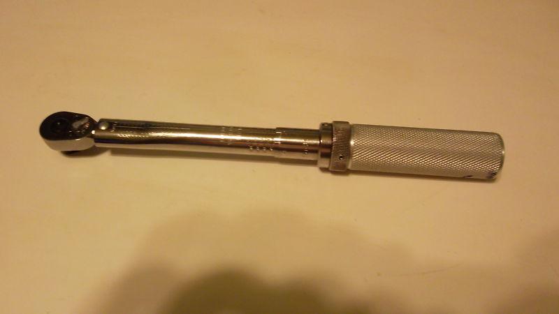Snap-on 3/8" drive adj. click type ratchet torque wrench 40-200 in. lbs #qjr217d