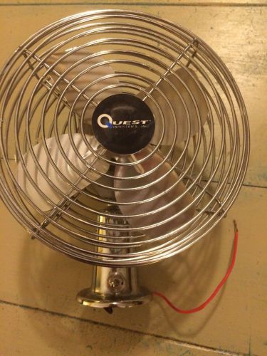 Quest 12 volt mountable heavy duty steel 2-speed car fan