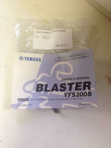Yamaha yfs 200 blaster owner&#039;s manual lit-11626-16-37 5vm-28199-10 #852