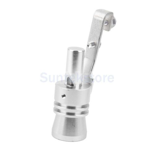 Turbo sound whistle exhaust pipe blowoff dump valve simulator size xl silver