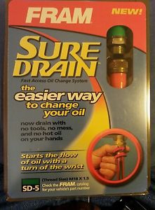 Fram sd-5 sure drain quick change oil change system. brand new in package kit