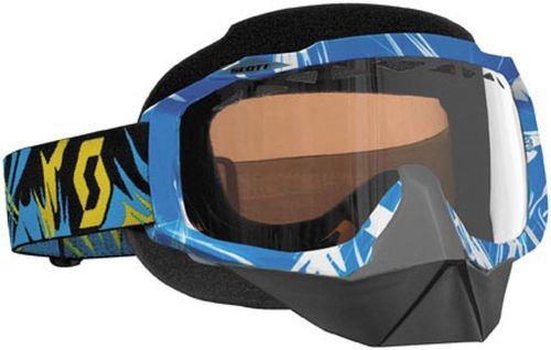 2014 scott hustle rose strobe blue sled winter snowmobile goggles
