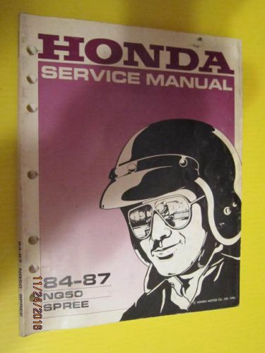 Honda nq50 spree 84-87 factory service manual