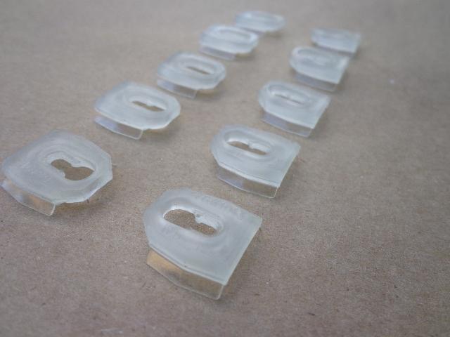 10 nos door/fender/wheel moulding fastener-1968-80 gm cars, nova ss caddy 193-11