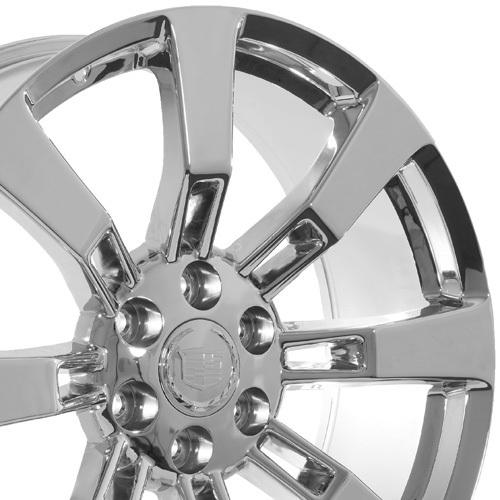 22" inch cadillac escalade platinum esv chrome rims wheels