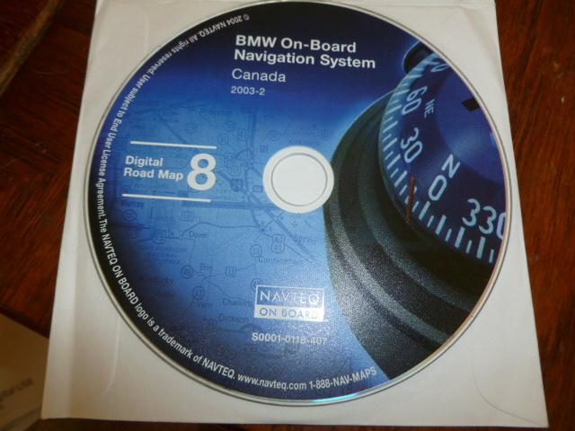 Bmw cd navigation navteq on board digital road map 8 canada 2003-2