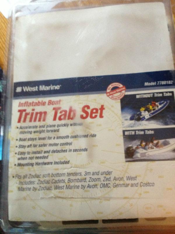 Trim tabs for inflatable/small dinghy