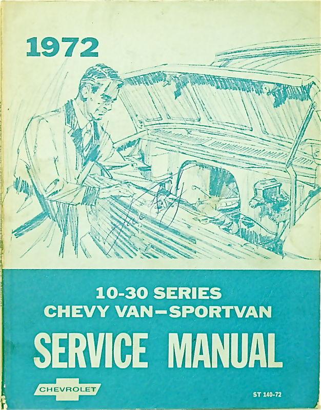 1972 chevrolet 10-30 series  chevy van/sportvan manual