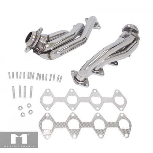 M2 stainless steel shorty exhaust header ford mustang 05-08 gt 4.6l 3v sohc