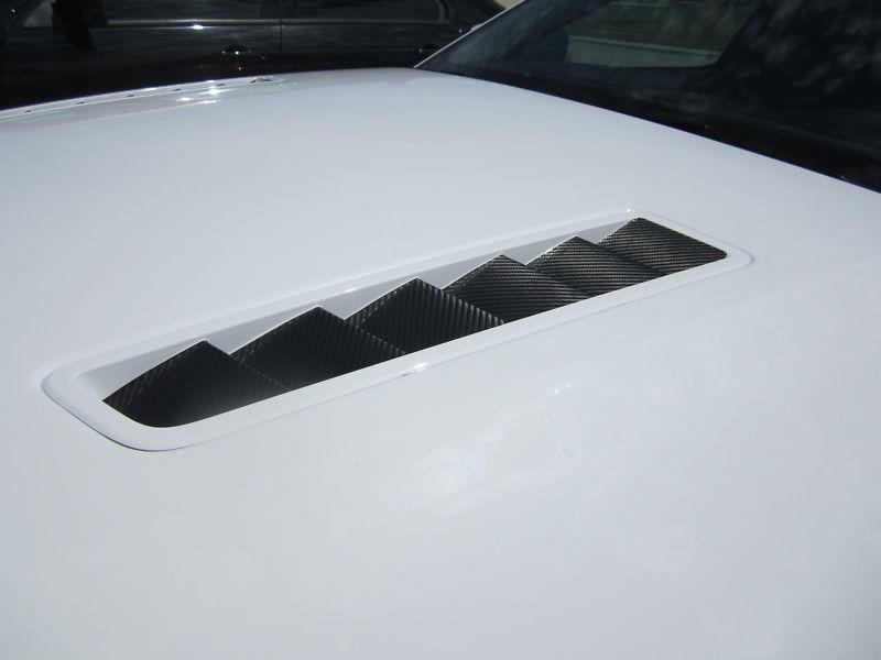 2013-2014 mustang carbon fiber hood vent decals inserts 