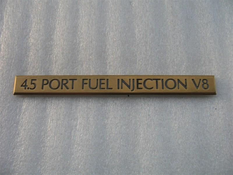 1990 cadillac fleetwood 4.5 port fuel injection v8 rear gold trunk emblem logo