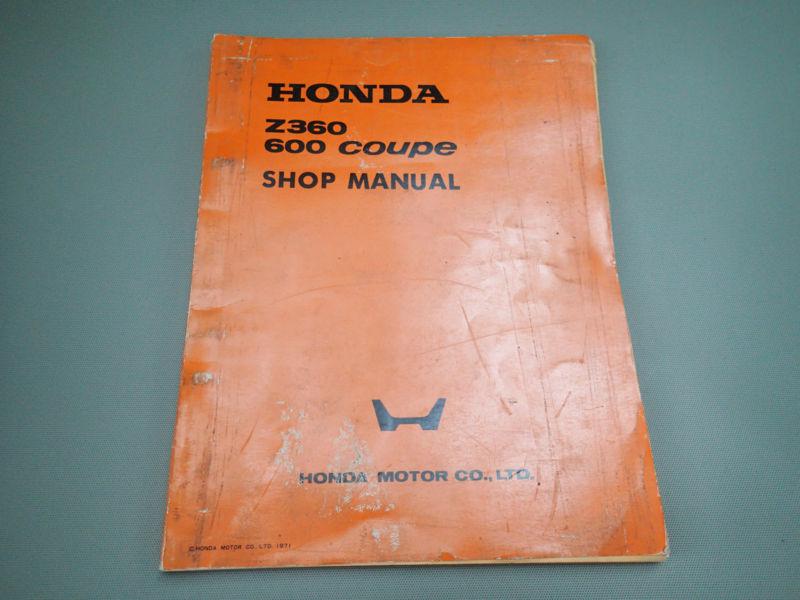 1971 honda z360 600 coupe shop manual