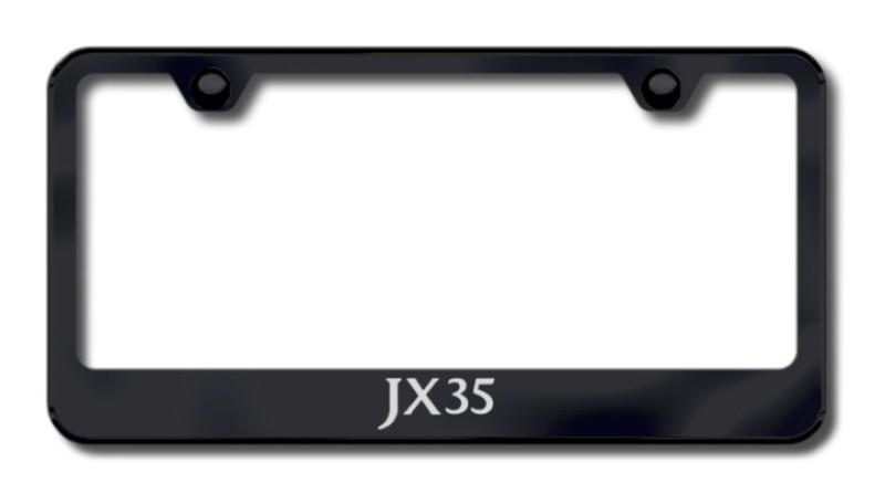 Infiniti jx35 laser etched license plate frame-black made in usa genuine
