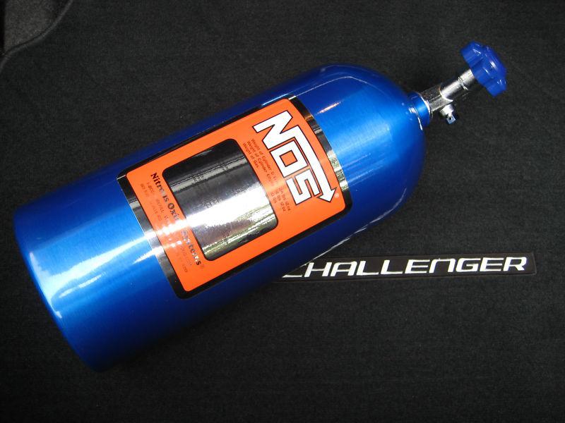 Nos/nitrous/zex/nx/edelbrock/holley/ 10 lb.electric blue bottle w/hi-flow look! 