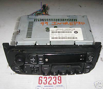 Dodge 02 03 intrepid/neon am/fm cassette player/radio 2002 2003