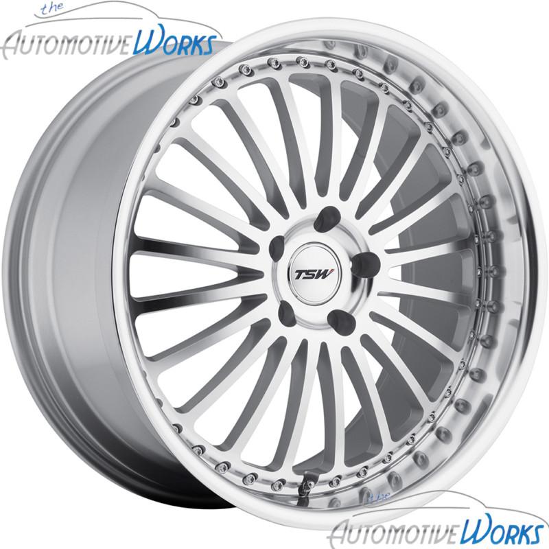 1 - 17x8 tsw silverston 5x112 +32mm silver mirror rim wheel inch 17"