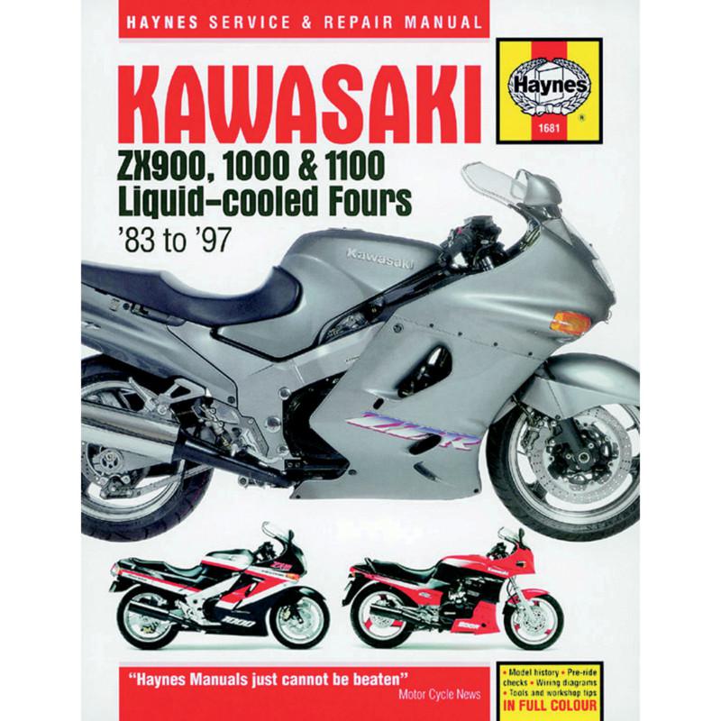 Haynes 1681 repair service manual kawasaki zx900/1000/1100 ninja 1983-1994