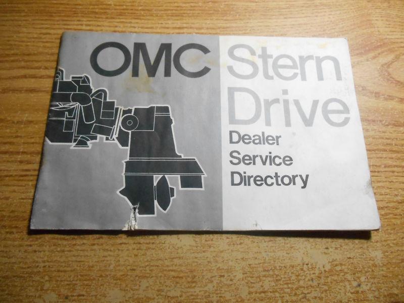 1971 outboard motor omc stern drive brochure directory