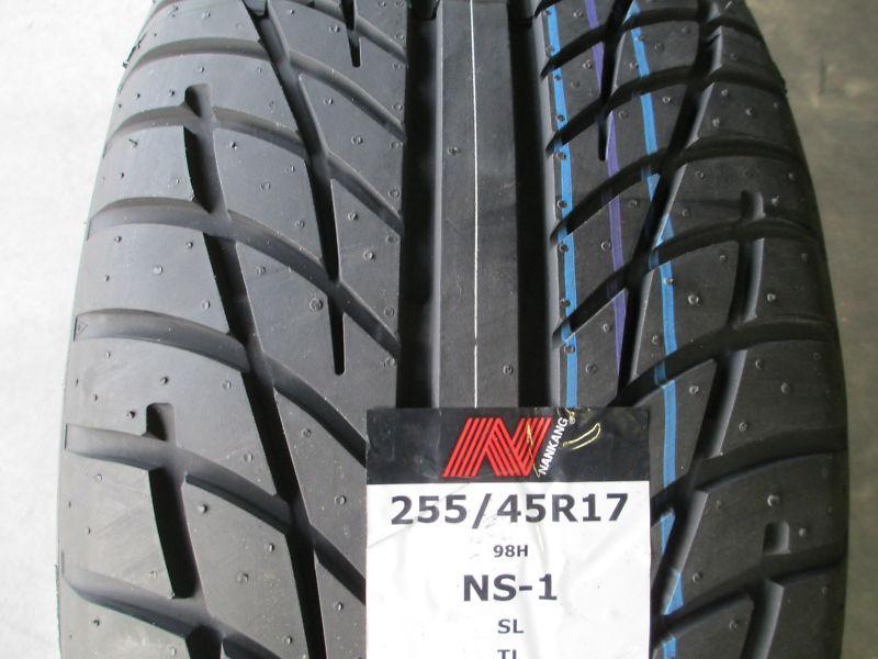 2 new 255/45r17 inch nankang ns-i tires 255 45 17 r17 2554517 