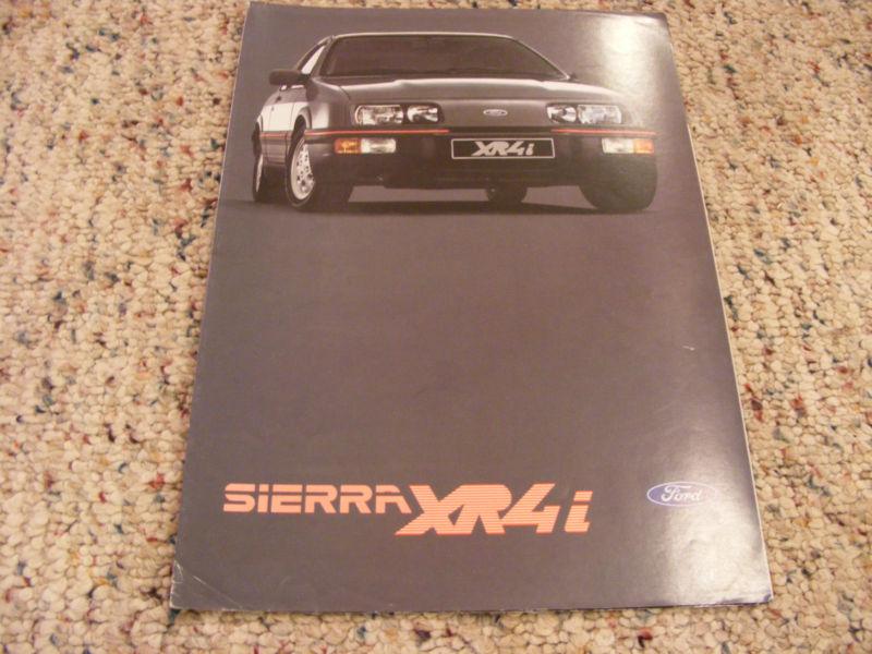 1983 ford sierra xr4i, 8page brochure/poster.  french