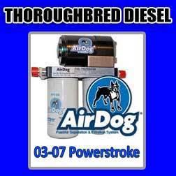 Airdog pump with quick connect 2003-2007 ford powerstroke 6.0l 150gph a4spbf172