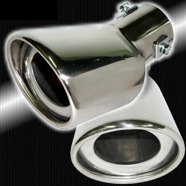 Car alloy muffler exhaust tailpipe tip inclined tube  suit tailpipe size 40-55mm