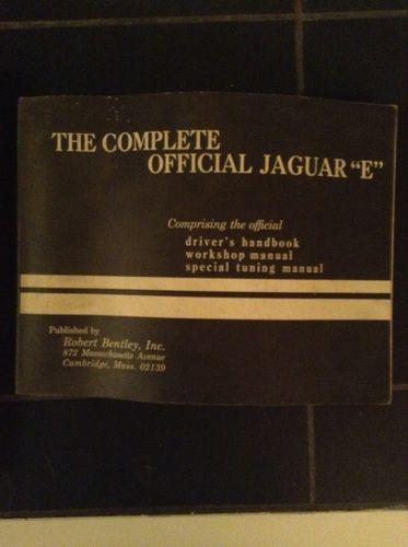 The complete jaguar "e" type workshop manual